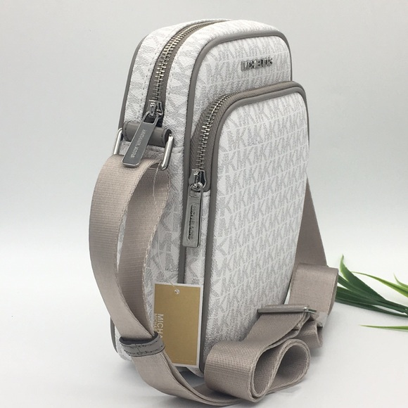 MICHAEL KORS MD FLIGHT CROSSBODY Bag BRIGHT White - Picture 3 of 8